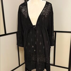 Elegant Black Swim Coverup